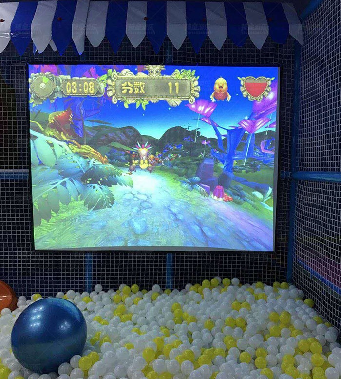 儿童乐园互动砸墙