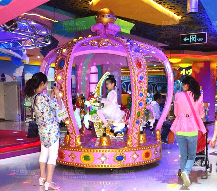 儿童乐园设备6座皇冠战马